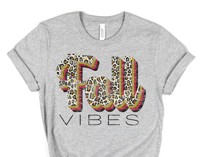 Fall Vibes Leopard DTF Transfer